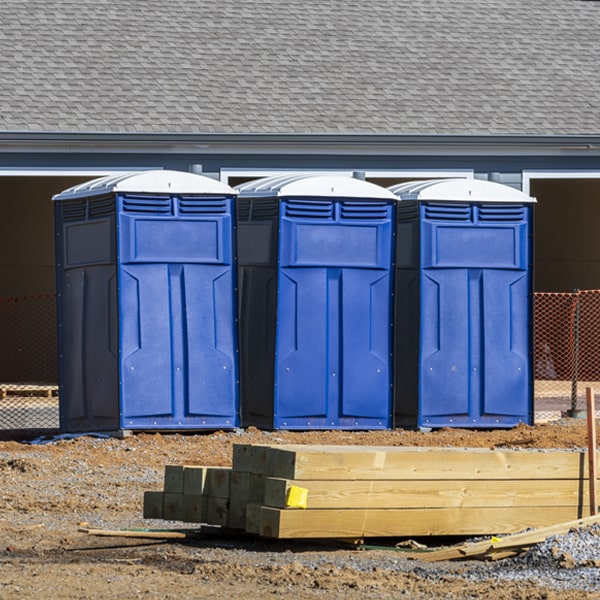 how can i report damages or issues with the portable toilets during my rental period in Plympton